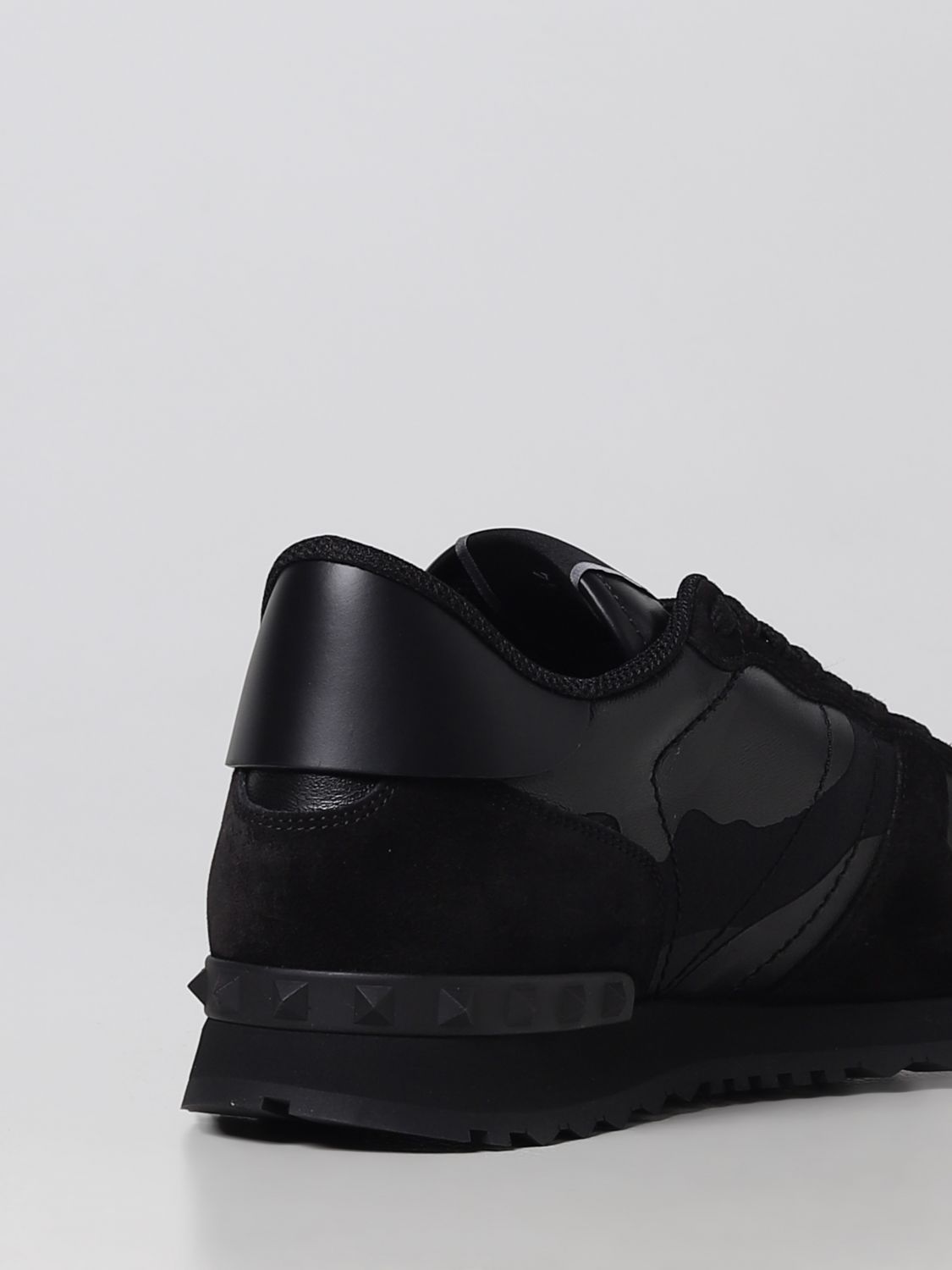 GIÀY VALENTINO GARAVANI Rockrunner suede and leather trainers