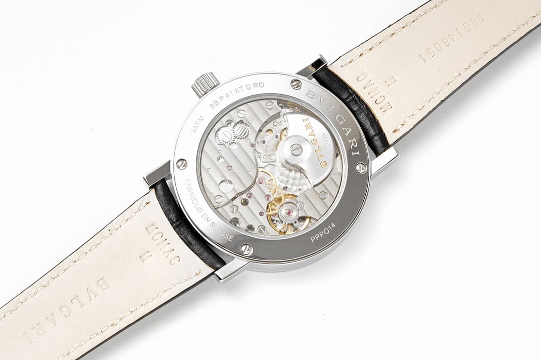 Đồng hồ BVLGARI Roma Automatic Silver mặt số màu đen