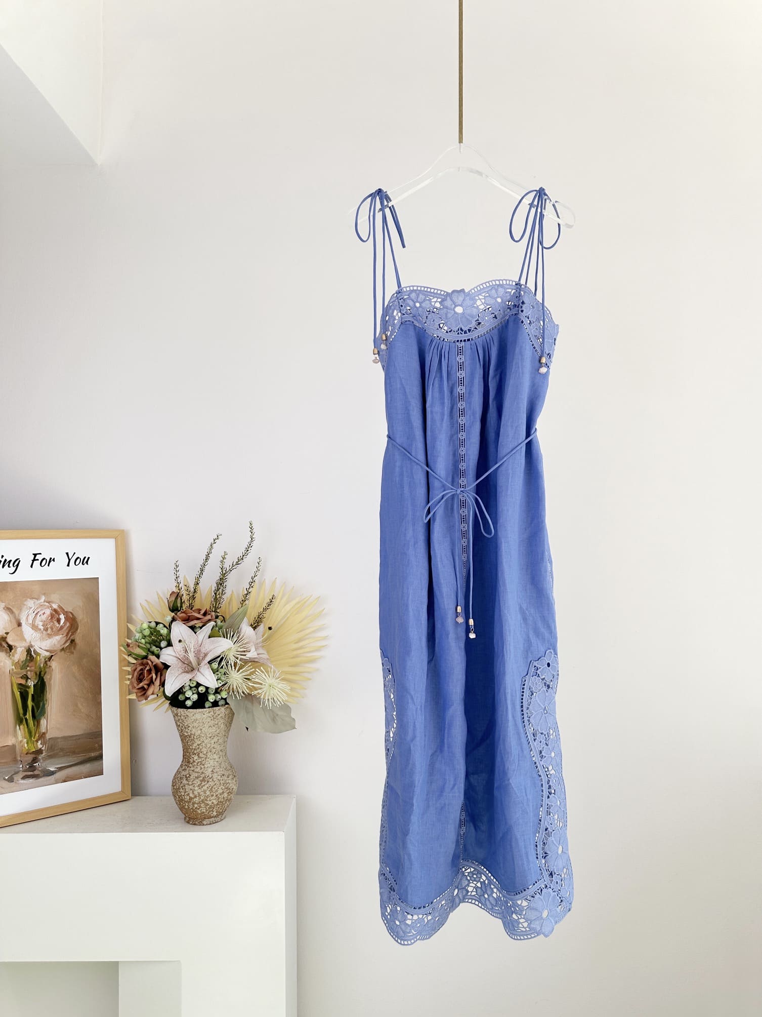 VÁY ZIMMERMANN All Blue Vintage Dress High Classy