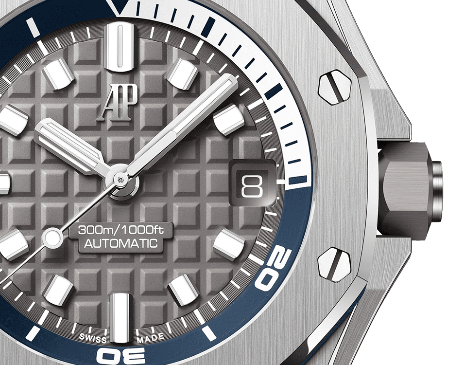 Đồng hồ Ademars Piguet Royal Oak Offshore Diver mặt số màu xám