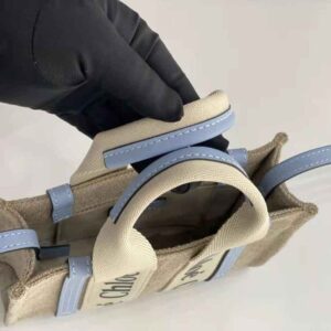 TÚI Chloe Women Mini Woody Tote Bag-Blue