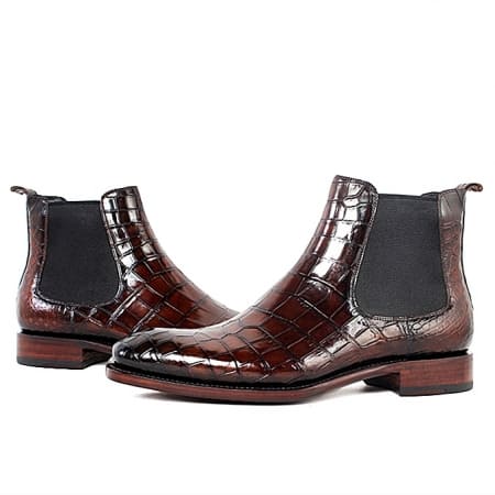 Giày Chelsea Boot Cá Sấu thủ công
