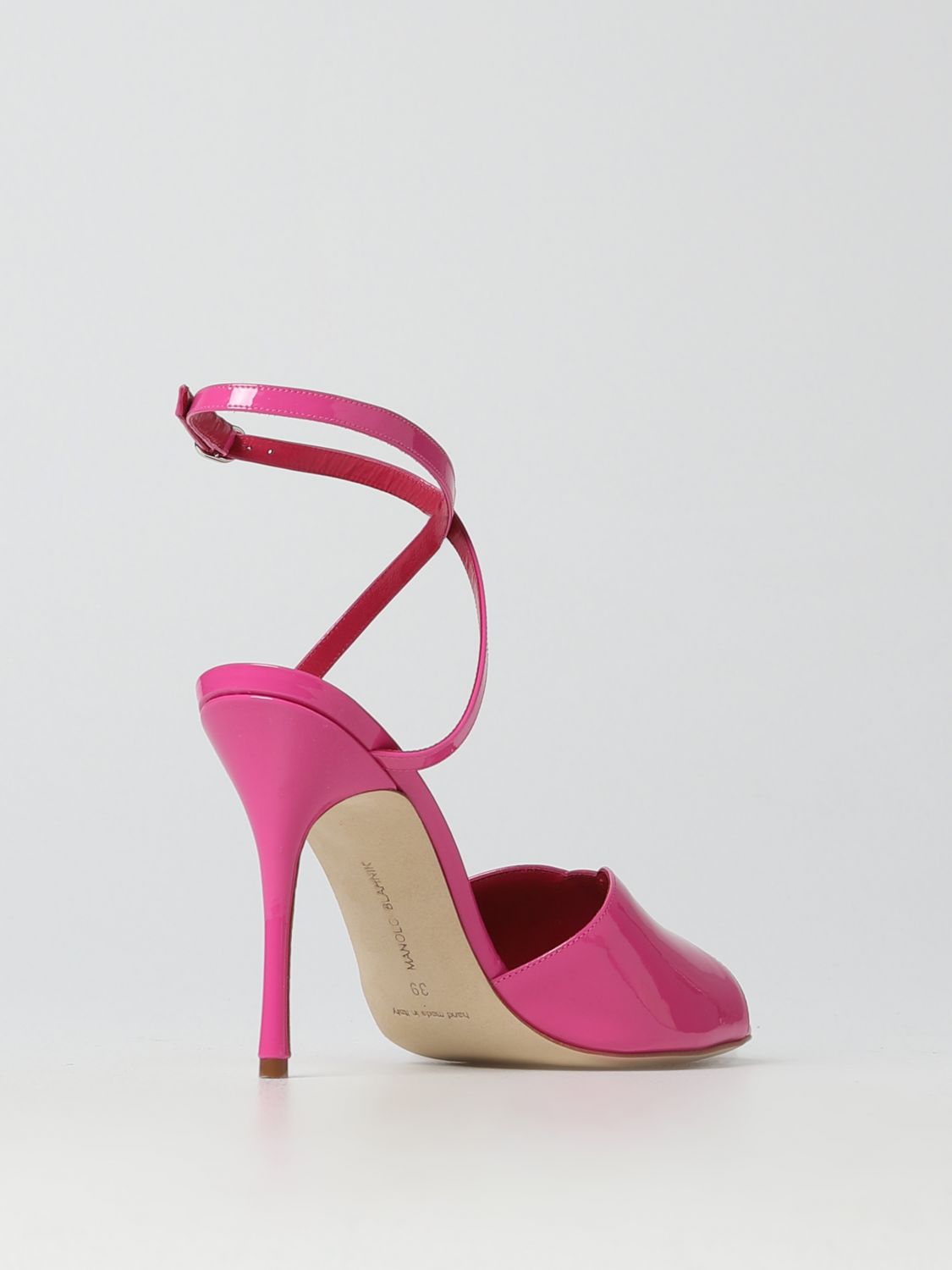 GIÀY MANOLO BLAHNIK Pink Heeled sandals shoes