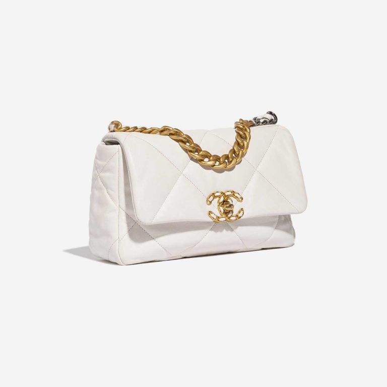 TÚI Chanel 19 Flap Bag Lamb Cream