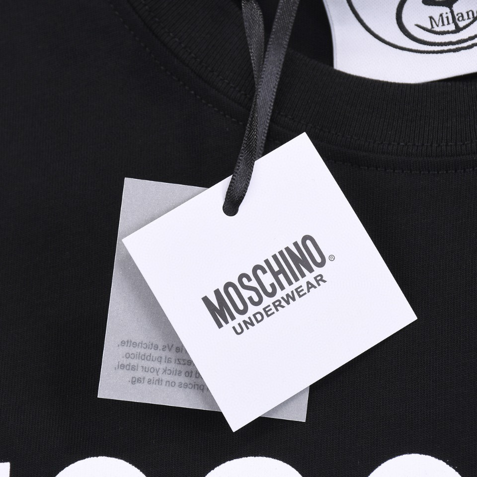 ÁO MOSCHINO print cotton jersey T-shirt