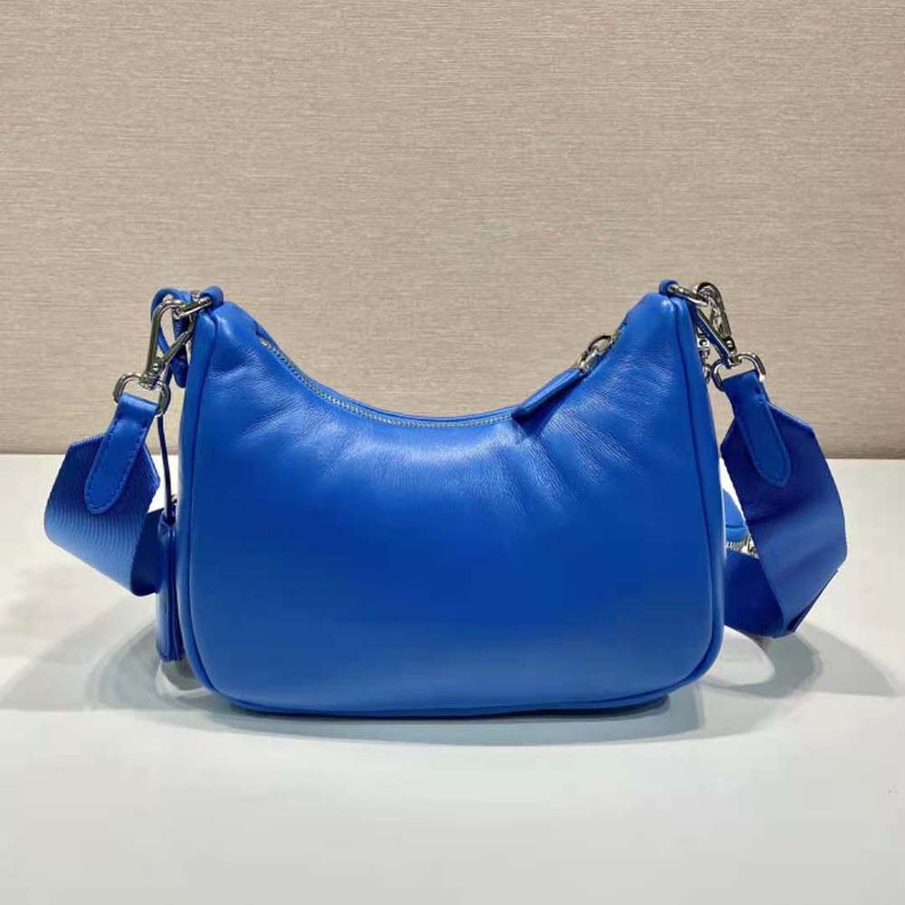 TÚI Prada Women Padded Nappa-Leather Prada Re-Edition 2005 Shoulder Bag-Blue