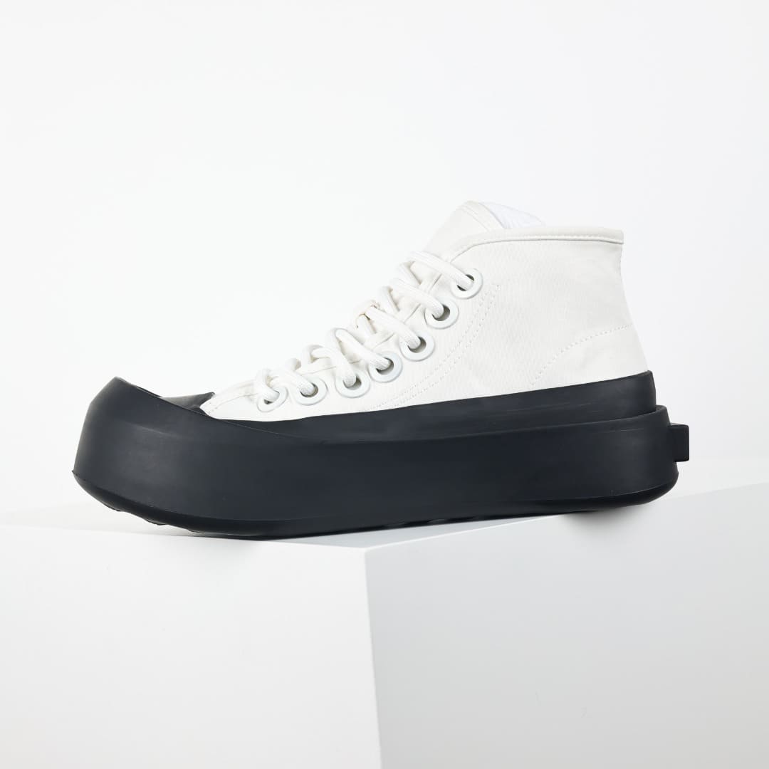 GIÀY BOTTEGA VENETA CANVAS HIGH TOP UNISEX TOP QUALITY SHOES AAA