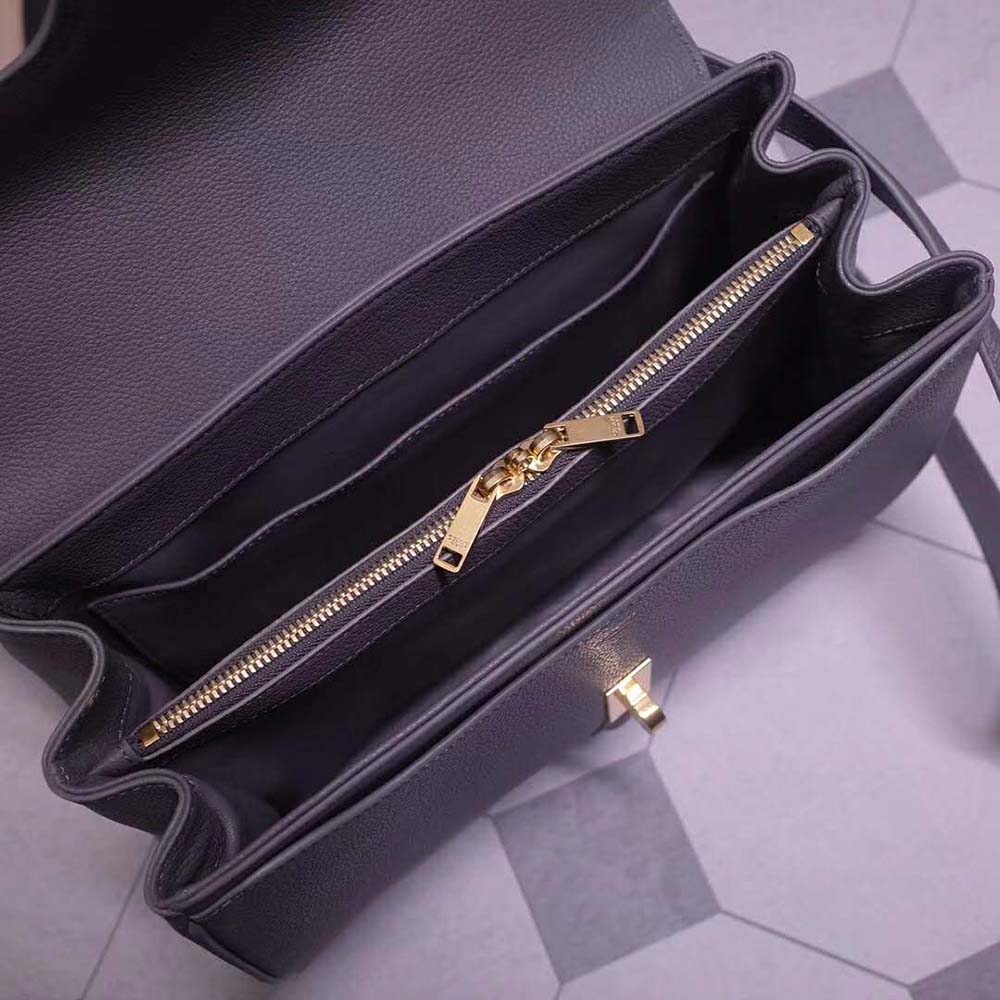 TÚI Celine Women Medium16 Bag in Grained Calfskin-Grey