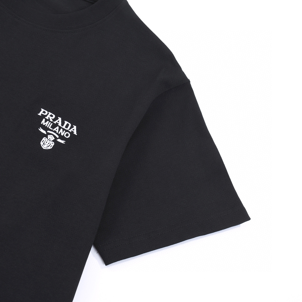 ÁO PRADA print cotton jersey T-shirt