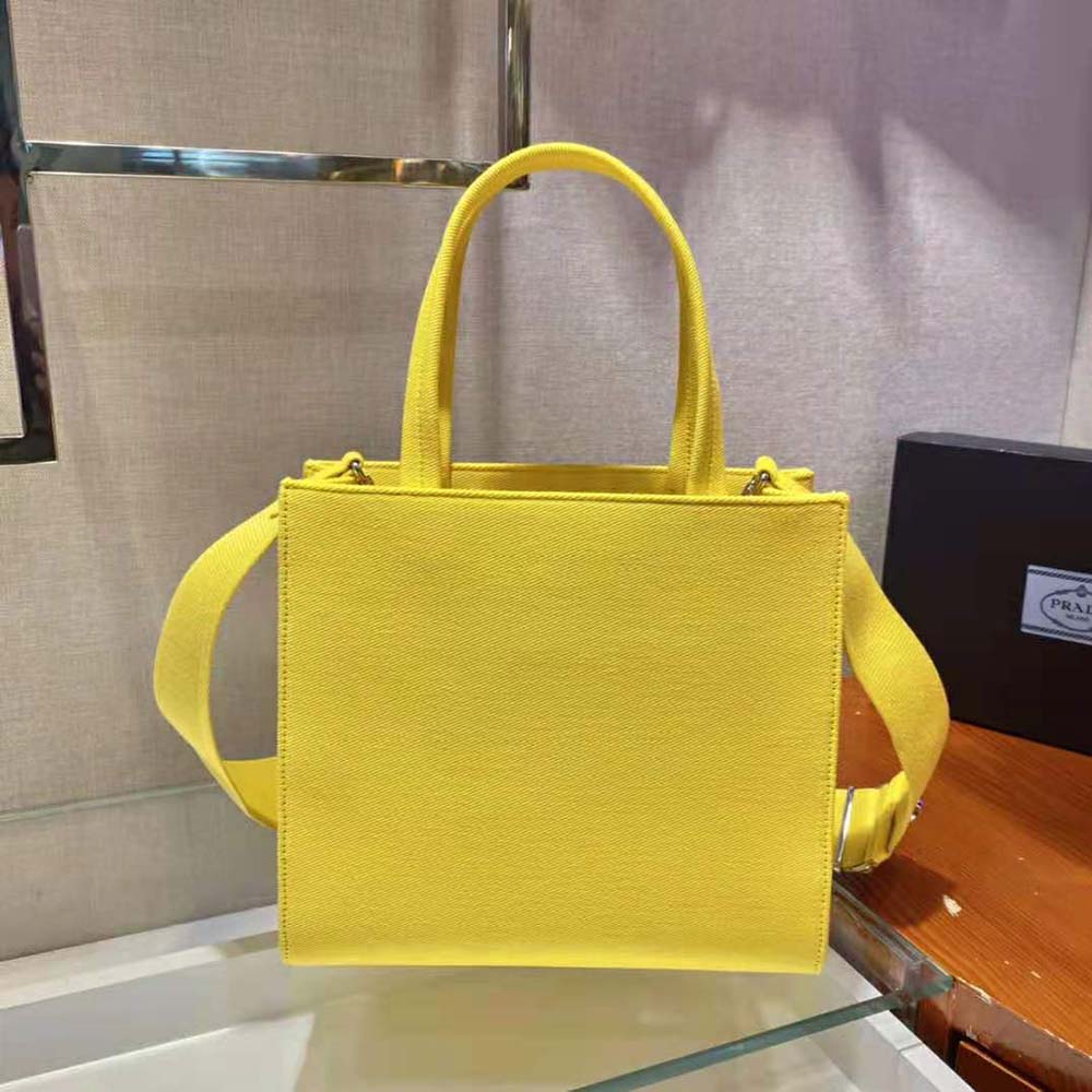 TÚI Prada Drill Tote Handles Bag-Yellow
