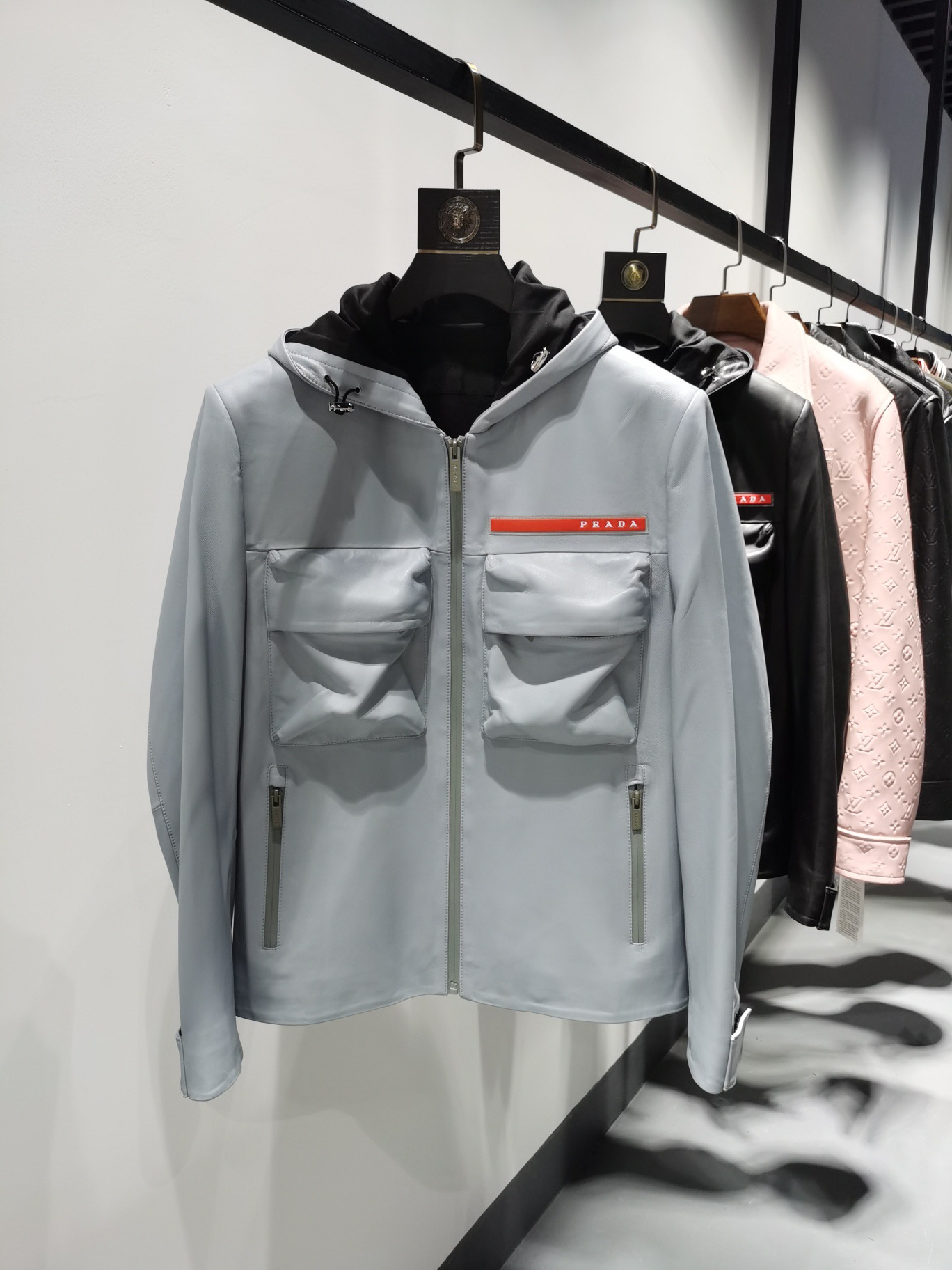 ÁO PRADA LEATHER JACKET