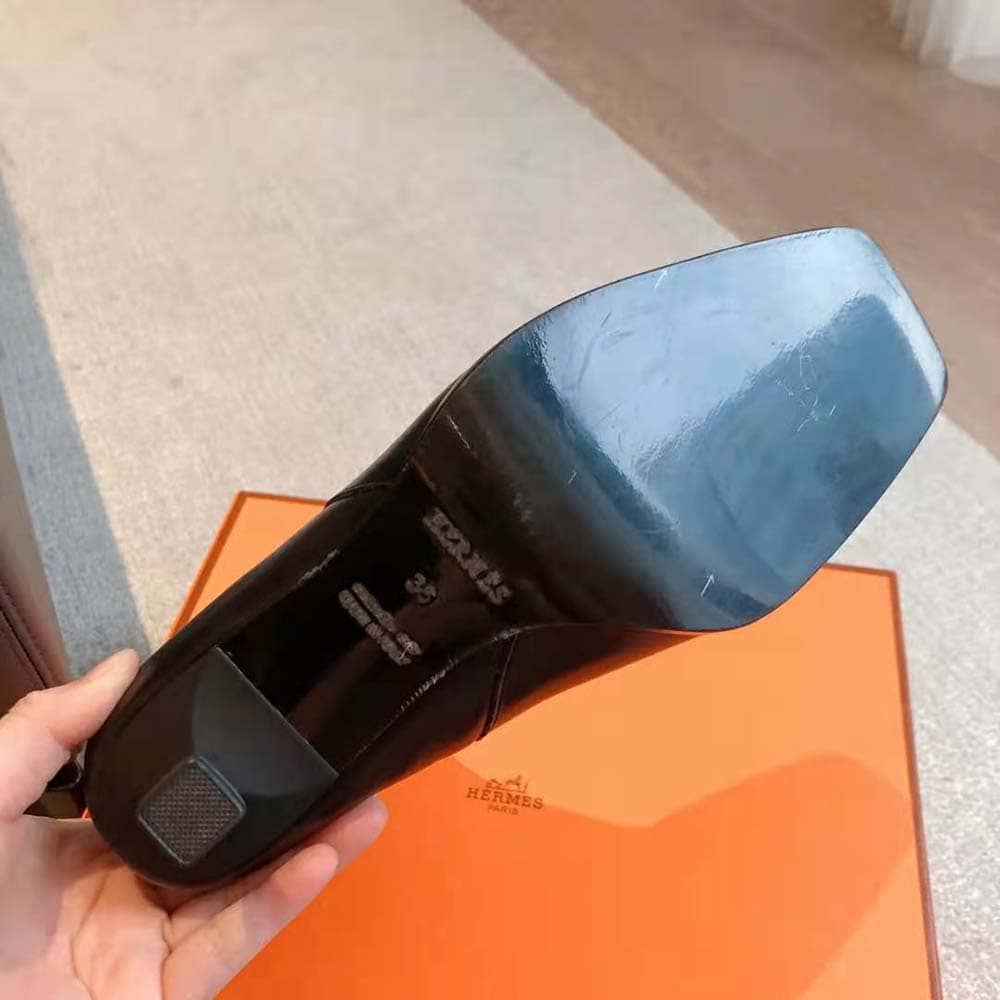 GIÀY Hermes Women Gill 75 Ankle Boot-Black