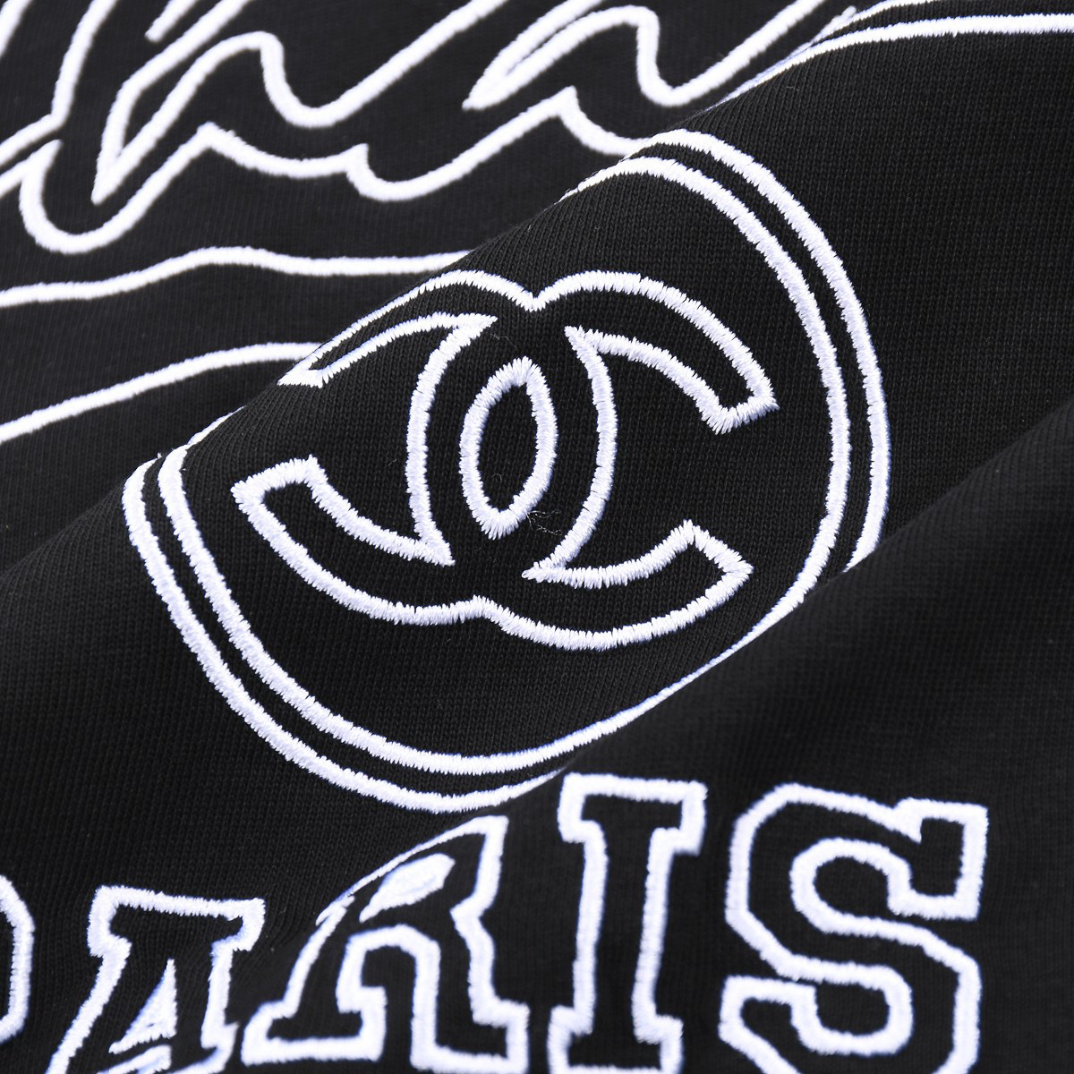 ÁO CHANEL print cotton jersey T-shirt