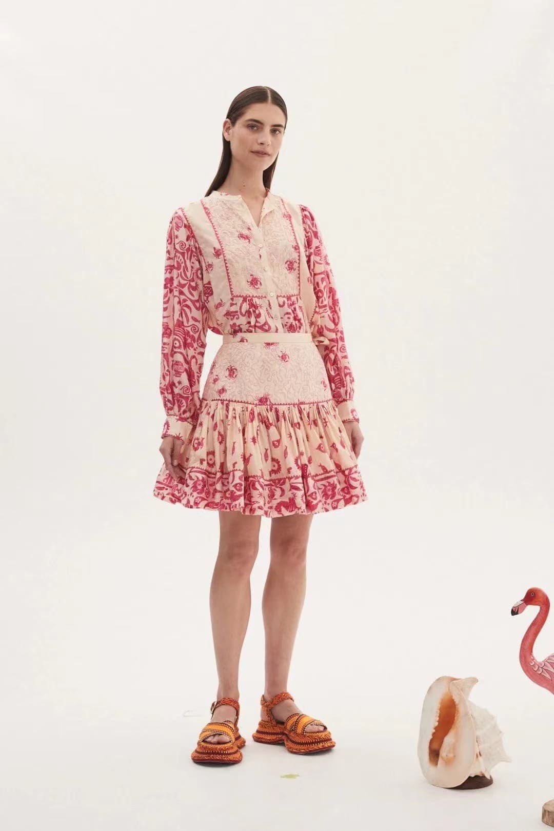 CHÂN VÁY ALE'MAIS Crabs On The Beach Dress High Classy