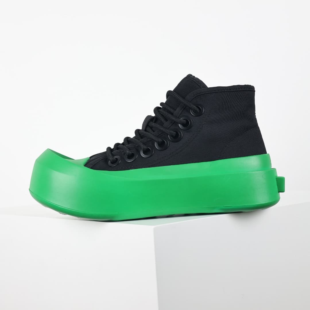 GIÀY BOTTEGA VENETA CANVAS HIGH TOP UNISEX TOP QUALITY SHOES AAA