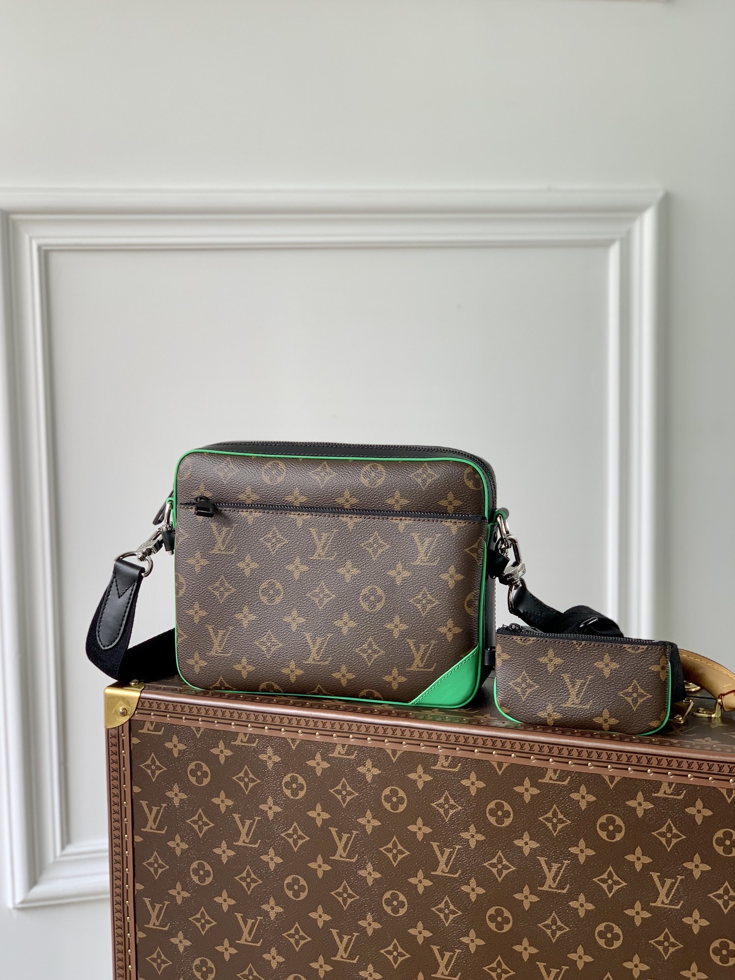 TÚI LOUIS VUITTON Trio Monogram Macassar Virgil Abloh Messenger Bag