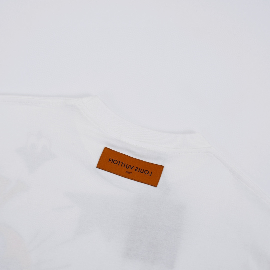 ÁO LOUIS VUITTON print cotton jersey T-shirt