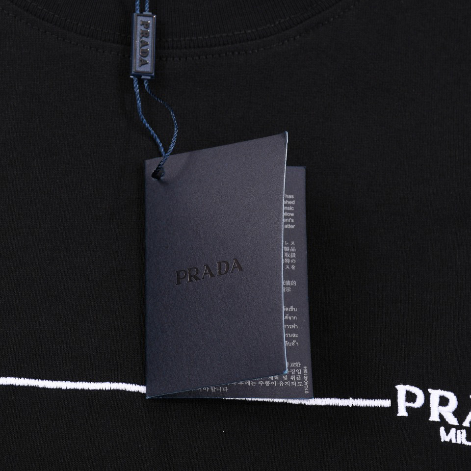 ÁO PRADA MILANO T SHIRT BLACK
