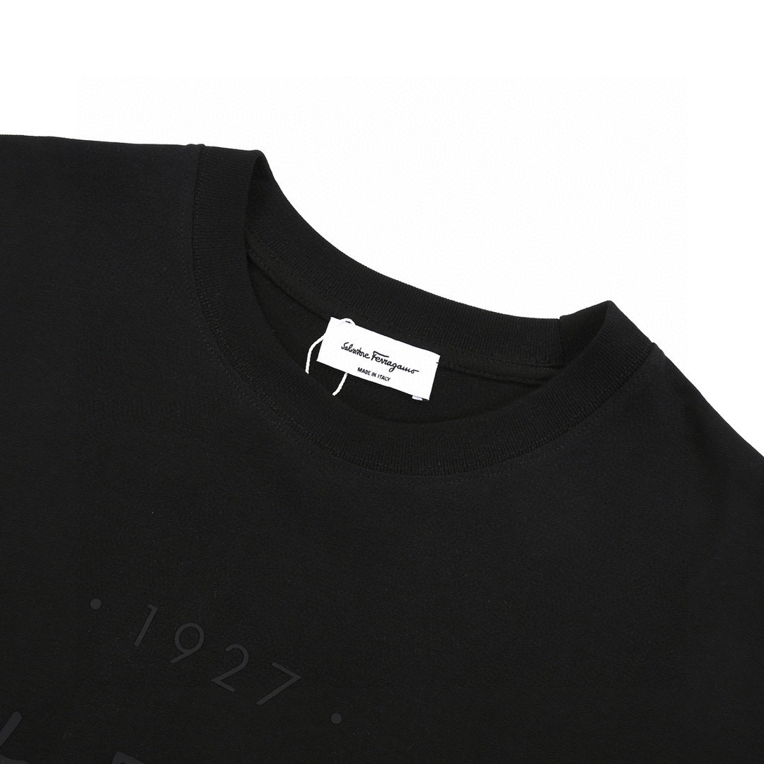 ÁO SALVATORE FERRAGAMO T SHIRT BLACK