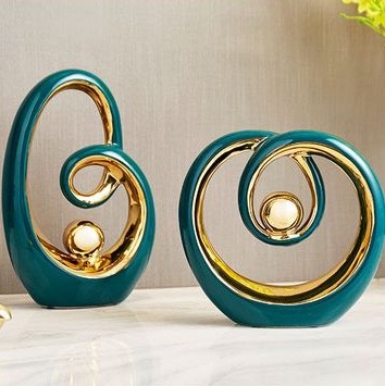 GỐM TRANG TRÍ MẠ VÀNG