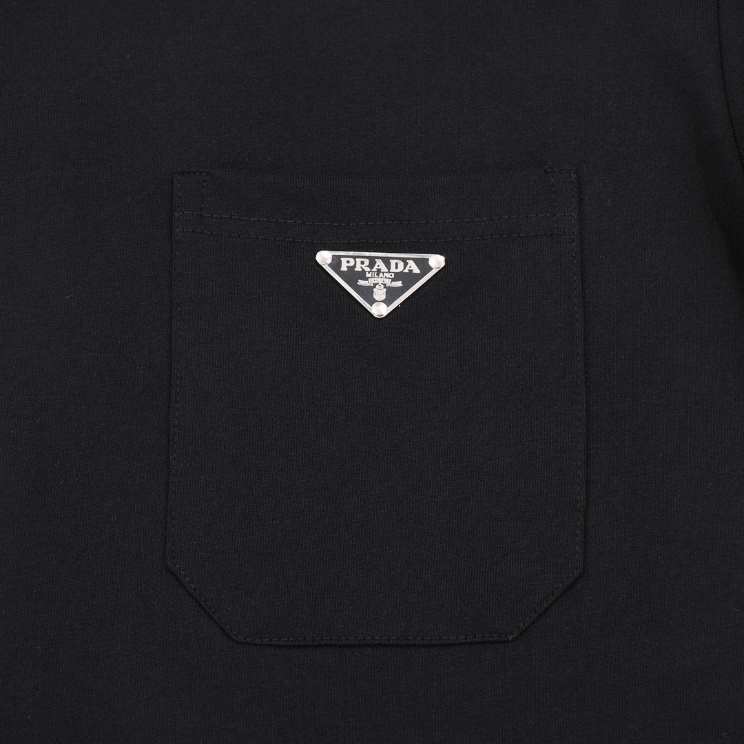 ÁO PRADA print cotton jersey T-shirt