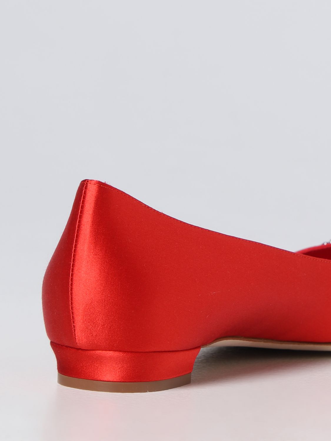 GIÀY MANOLO BLAHNIK Red ballet shoes