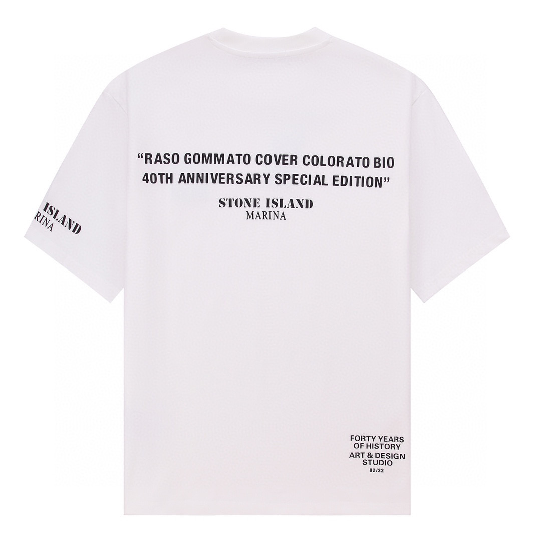ÁO STONE ISLAND print cotton jersey T-shirt