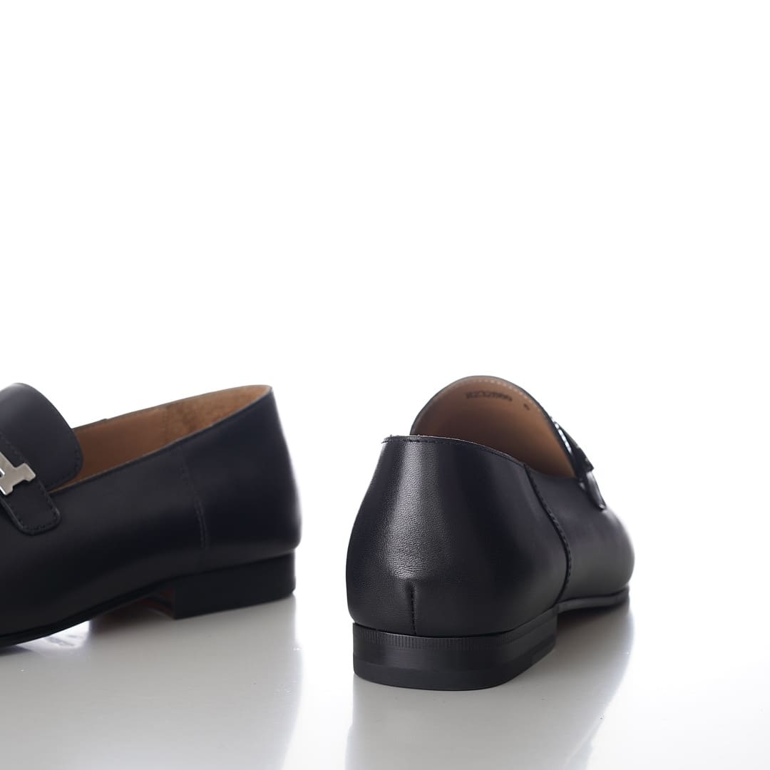 GIÀY HERMES GIOVANNI LOAFER BLACK AAA