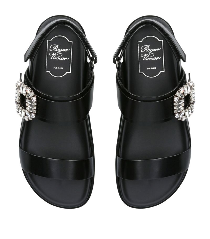 GIÀY ROGER VIVIER Slidy Viv Strass Slingback Sandals