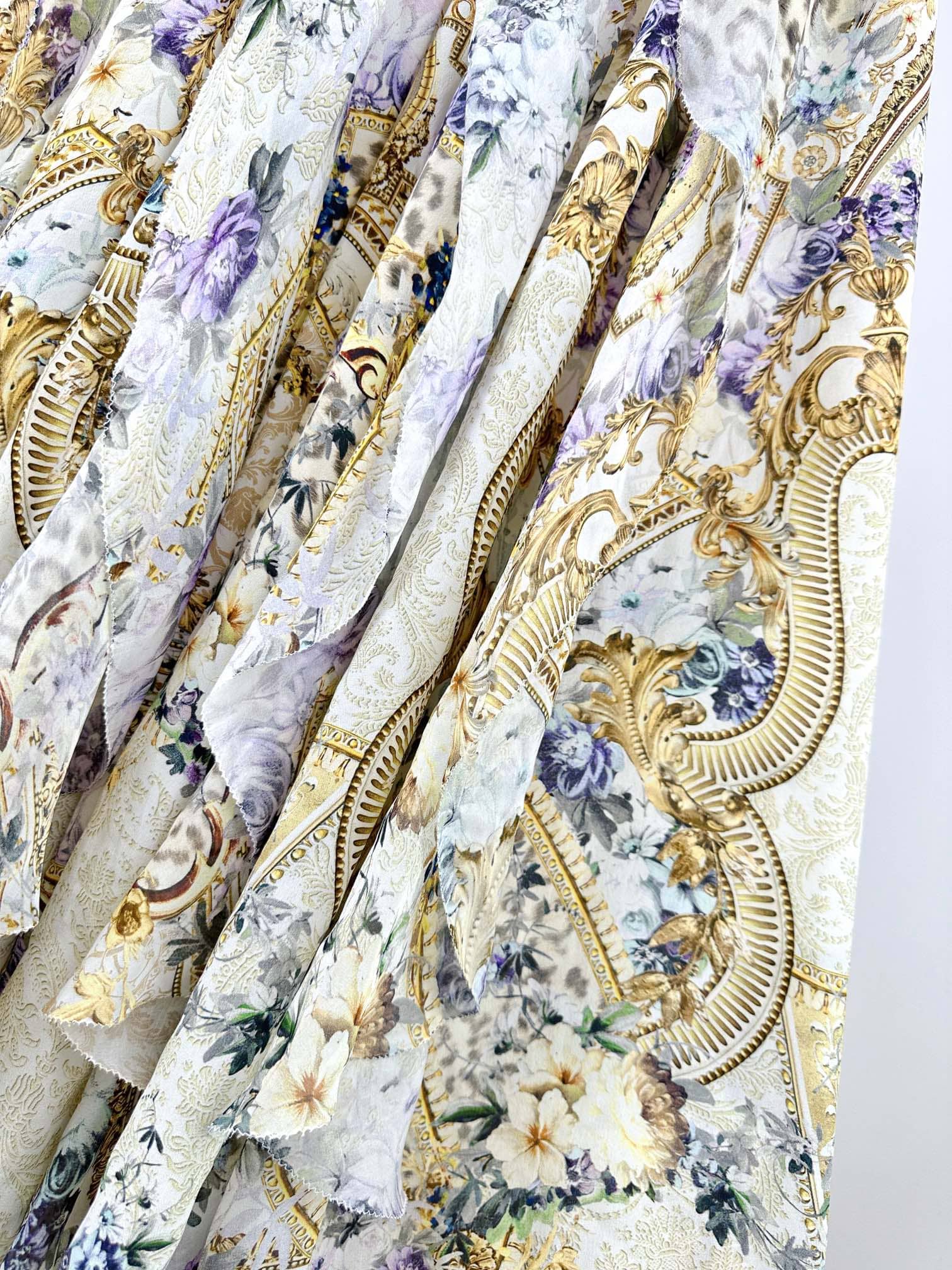 VÁY CAMILLA Silk Flower Cardigan Embellished V-Neck Maxi Dress High Classy Dài Tay