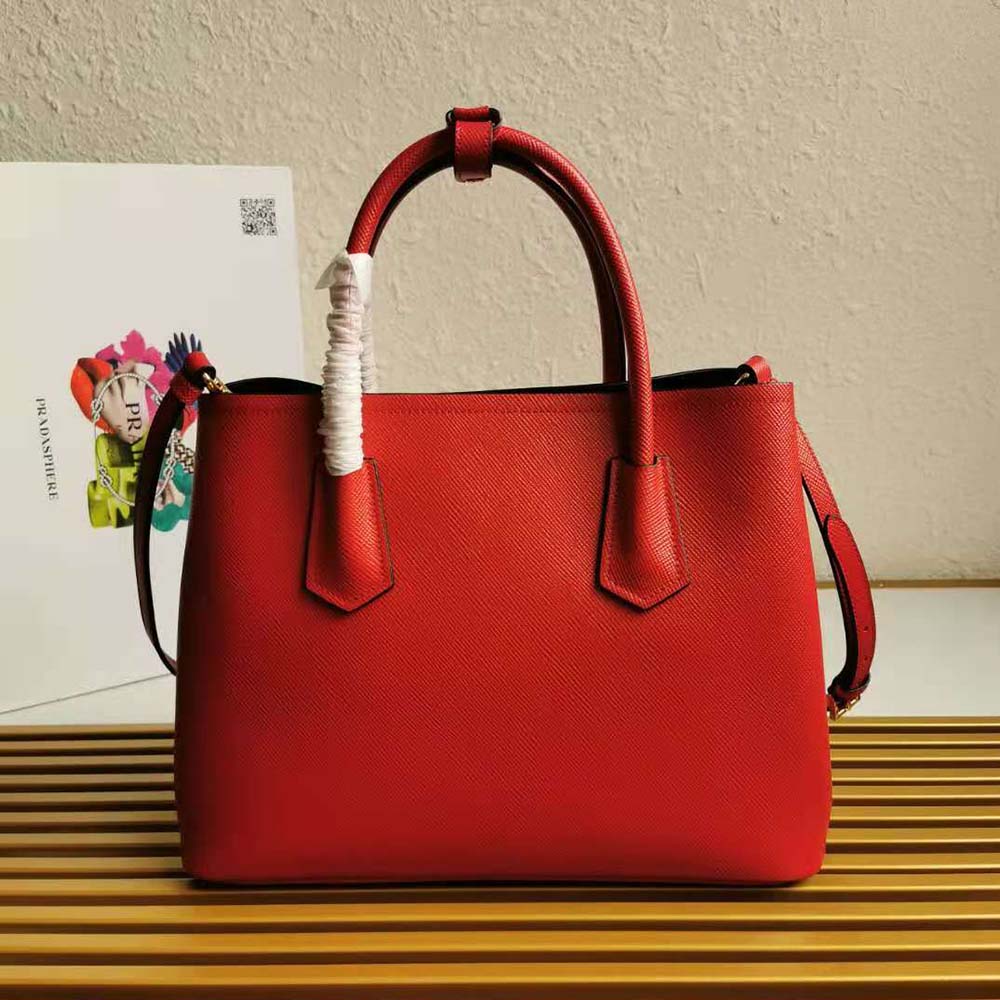 TÚI Prada Saffiano Leather Prada Galleria Bag-Red