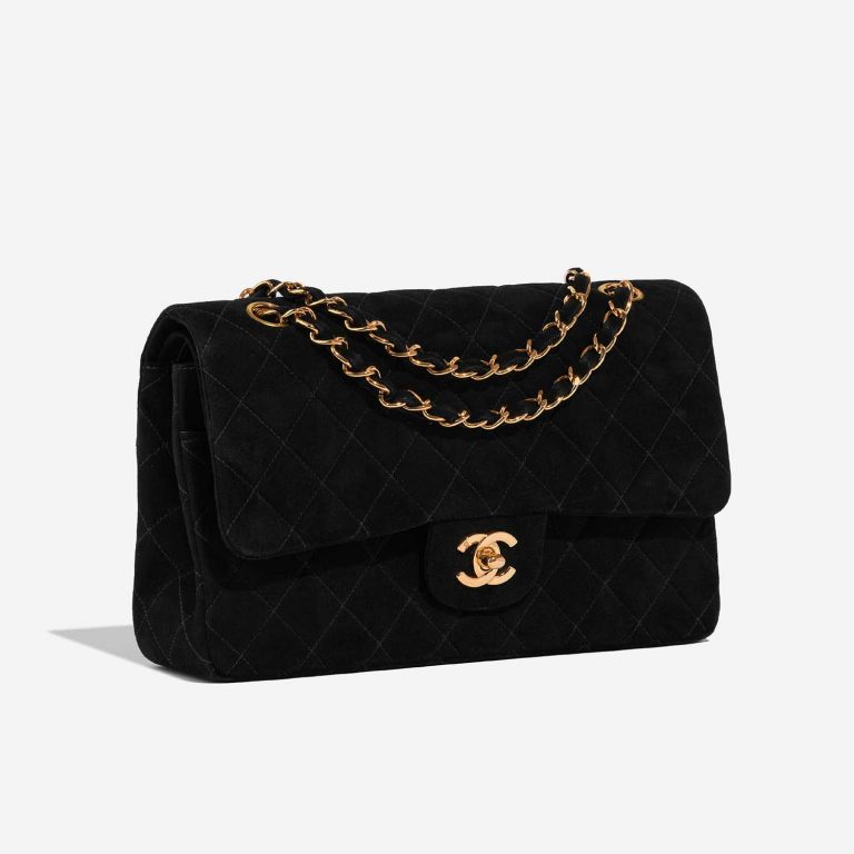 TÚI Chanel CF Medium Suede Black da lộn