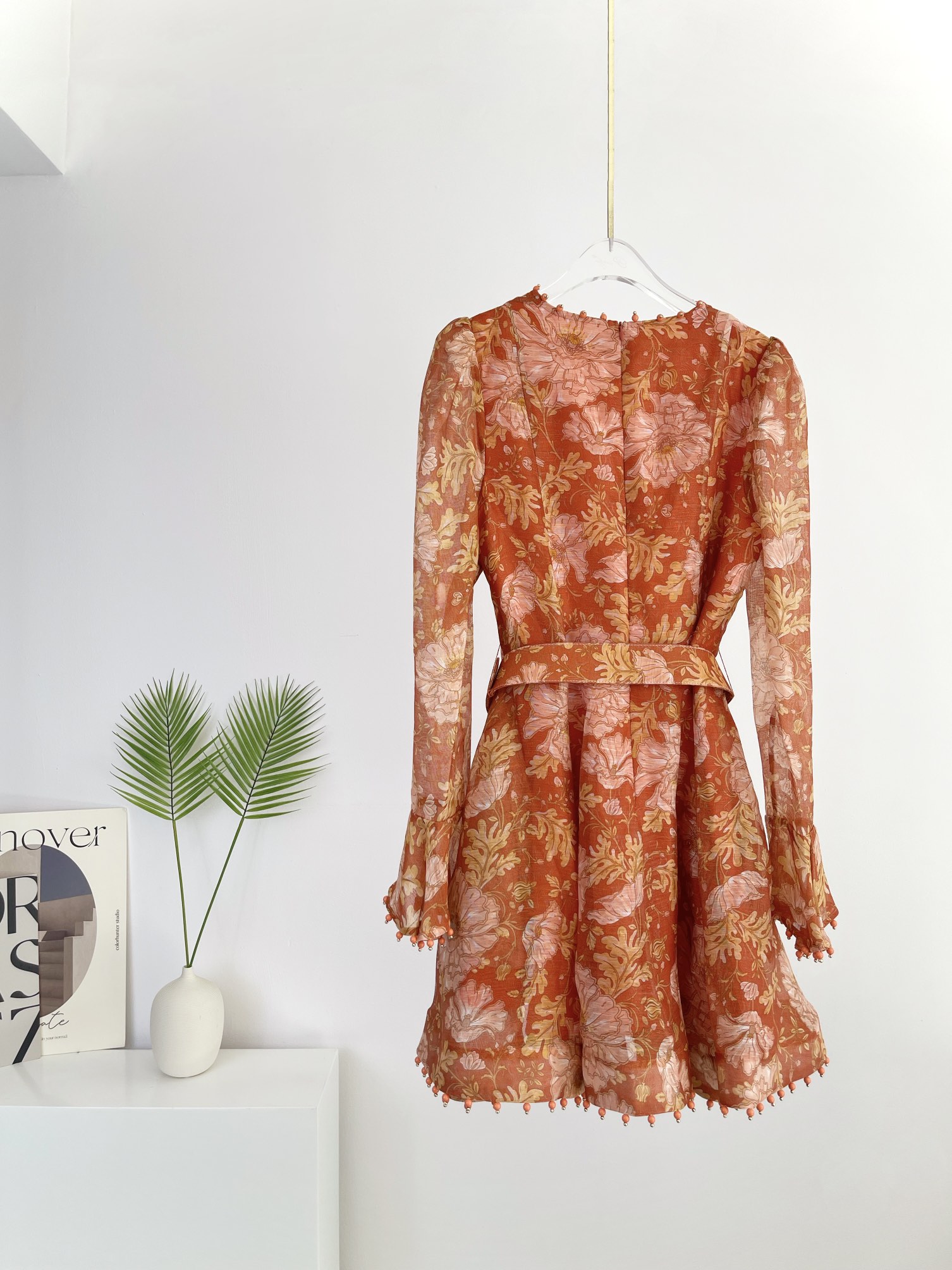 VÁY ZIMMERMANN Vintage Flower Long Sleeve Midi Dress High Classy