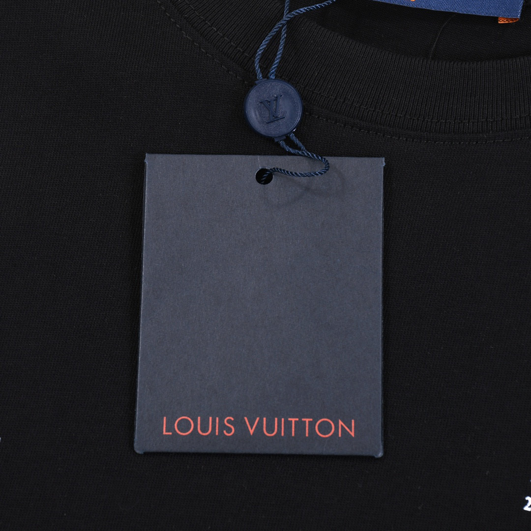 ÁO LOUIS VUITTON print cotton jersey T-shirt