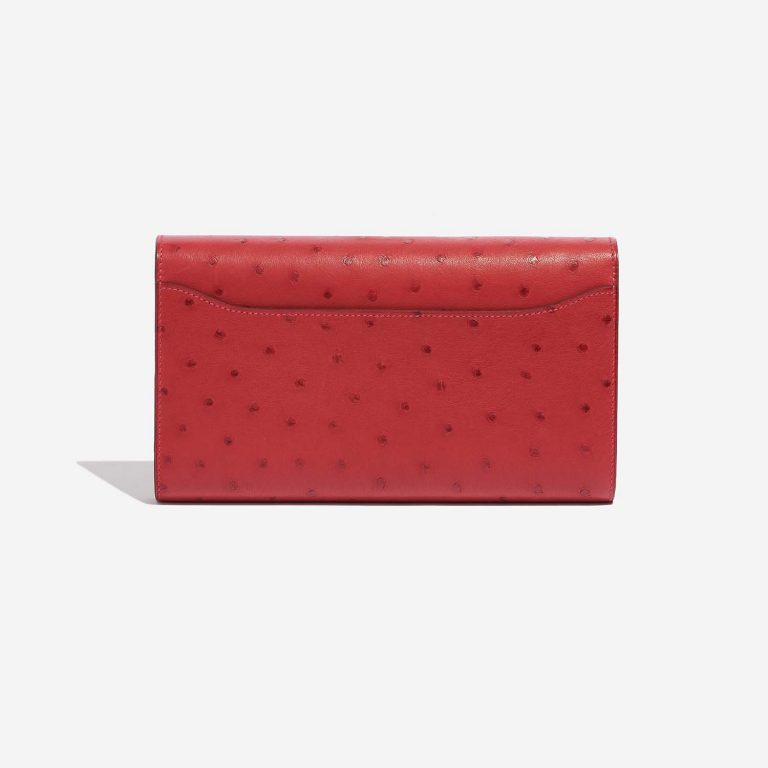 TÚI Hermès Constance Long Wallet Ostrich Rouge Vif