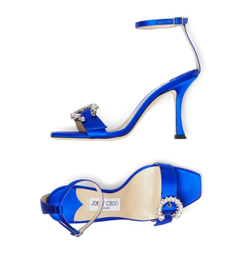GIÀY JIMMY CHOO  Satin Marsai Sandals 100