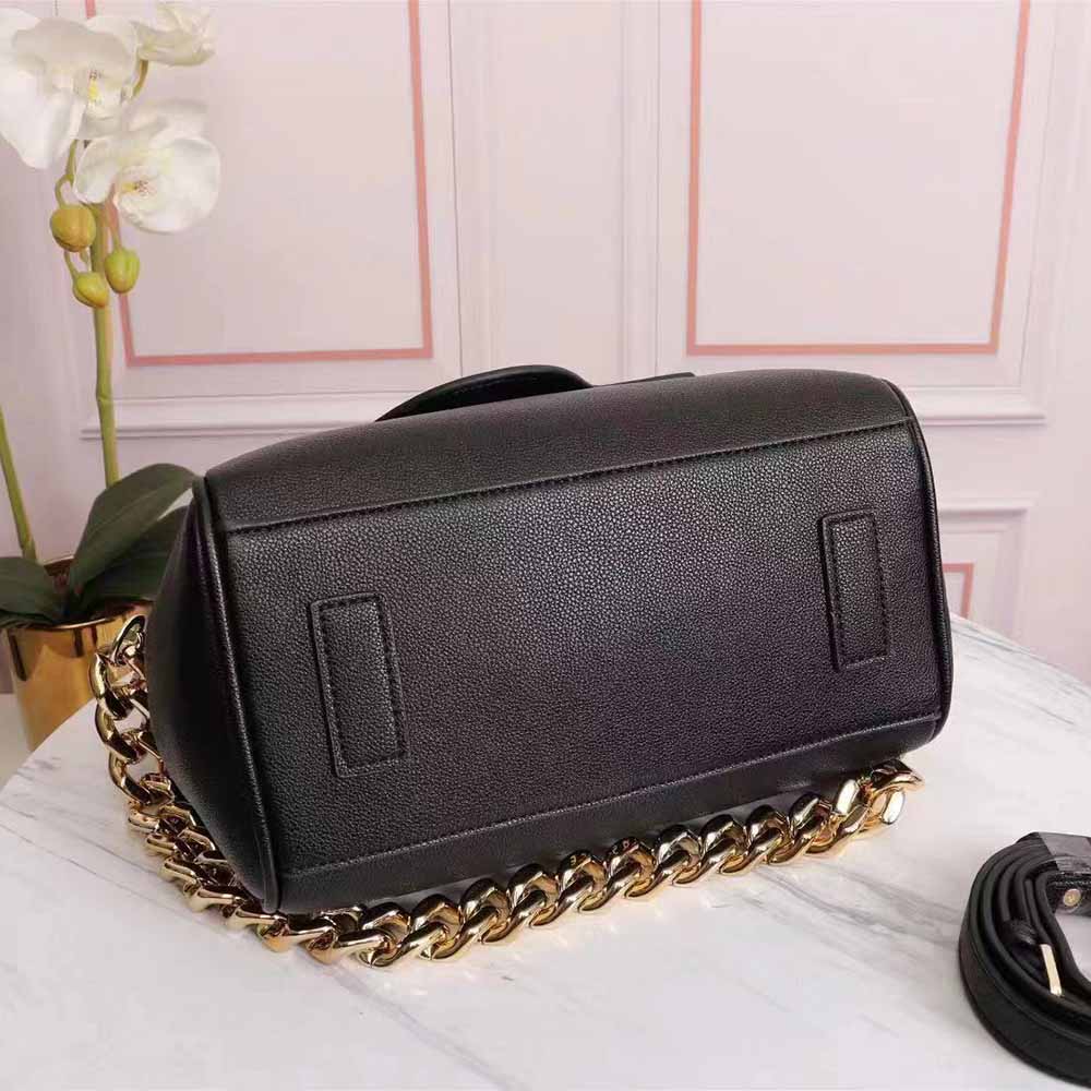 TÚI Versace Women La Medusa Handbag Crafted From Grained Leather-Black