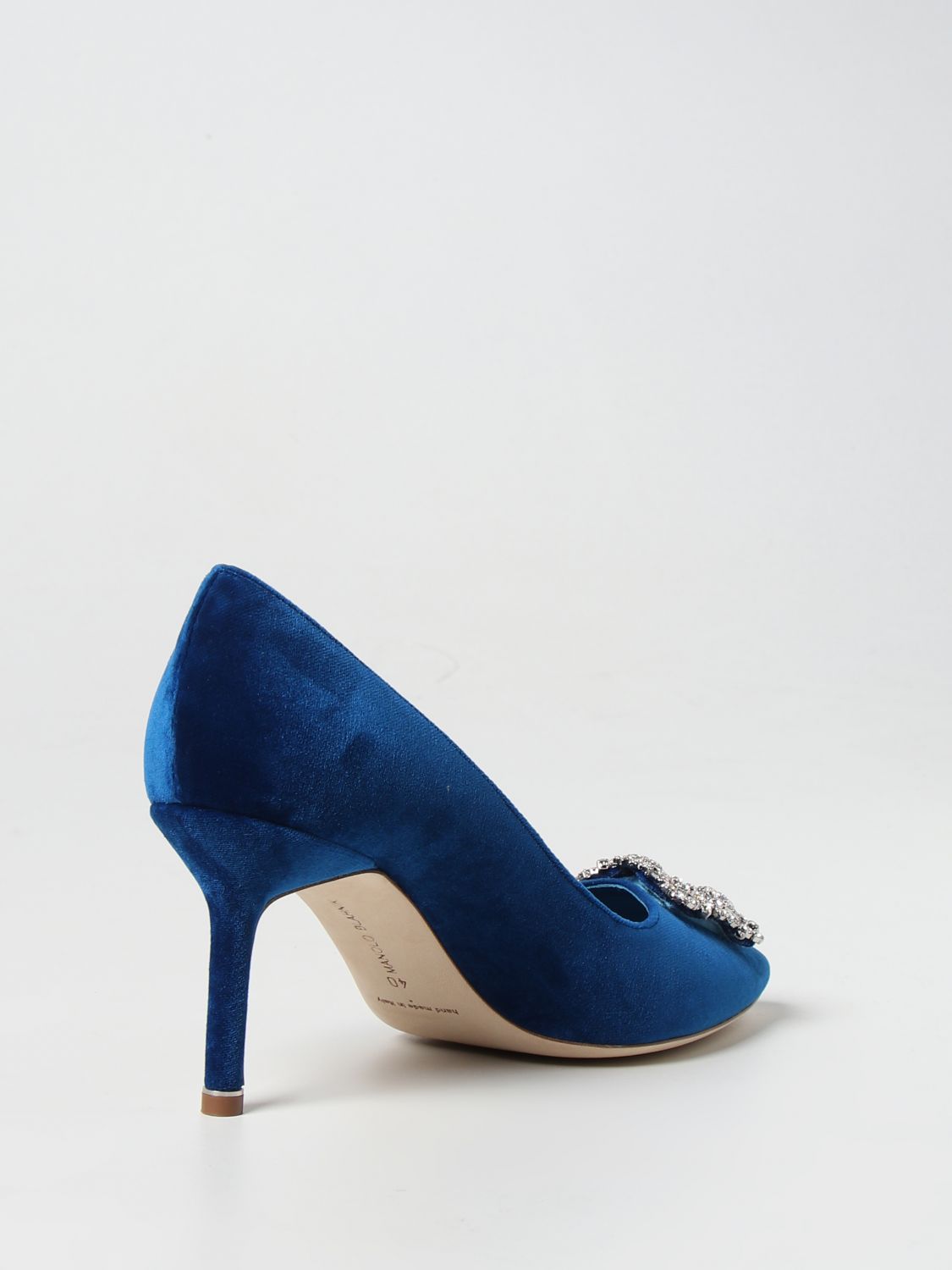 GIÀY MANOLO BLAHNIK Blue high heel shoes