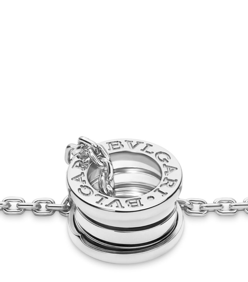 Vòng cổ BVLGARI White Gold B.zero1 Pendant Necklace vàng trắng 18K