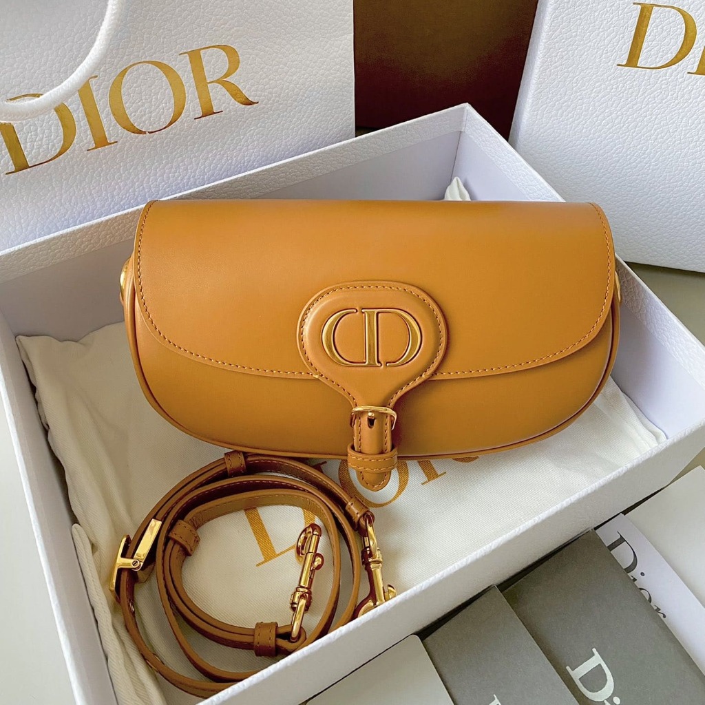 TÚI Dior Women Bobby East-West Bag Box Calfskin-Orange Top Quality