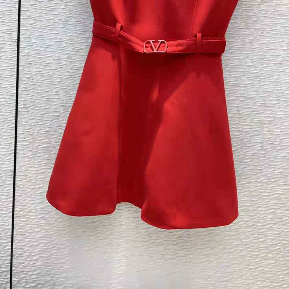 Váy Valentino Women Short Crepe Couture Dress