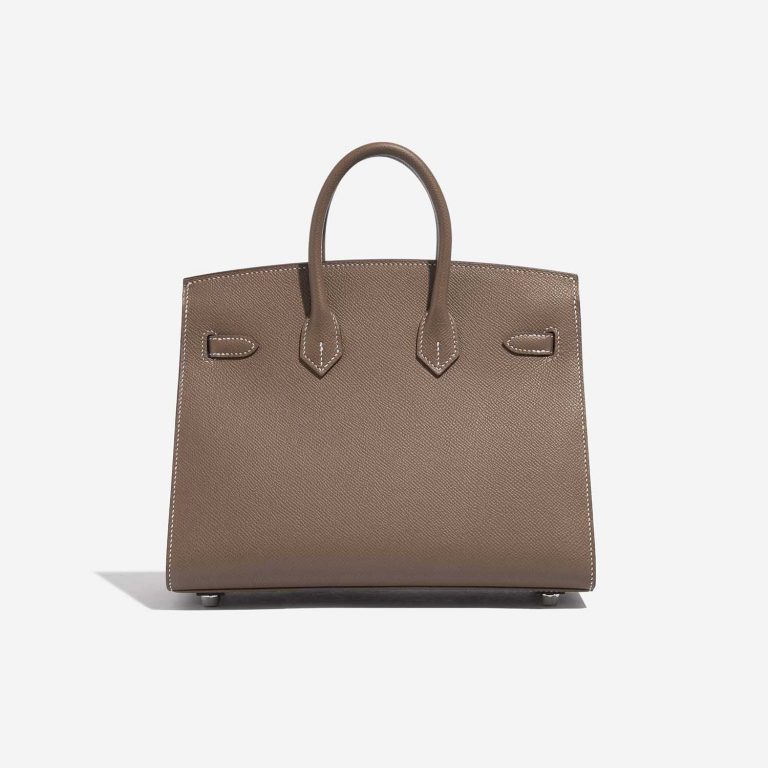 TÚI Hermès Birkin 25 Epsom Etoupe Gold Buckle khóa trắng