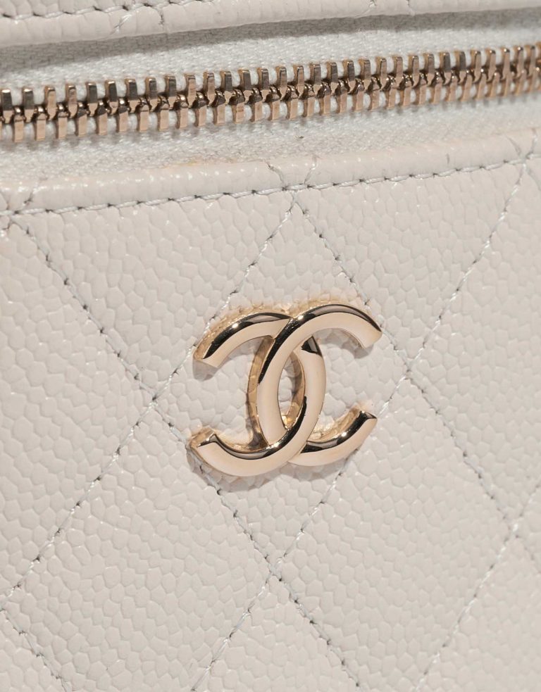 TÚI CHANEL Vanity Mini Caviar White