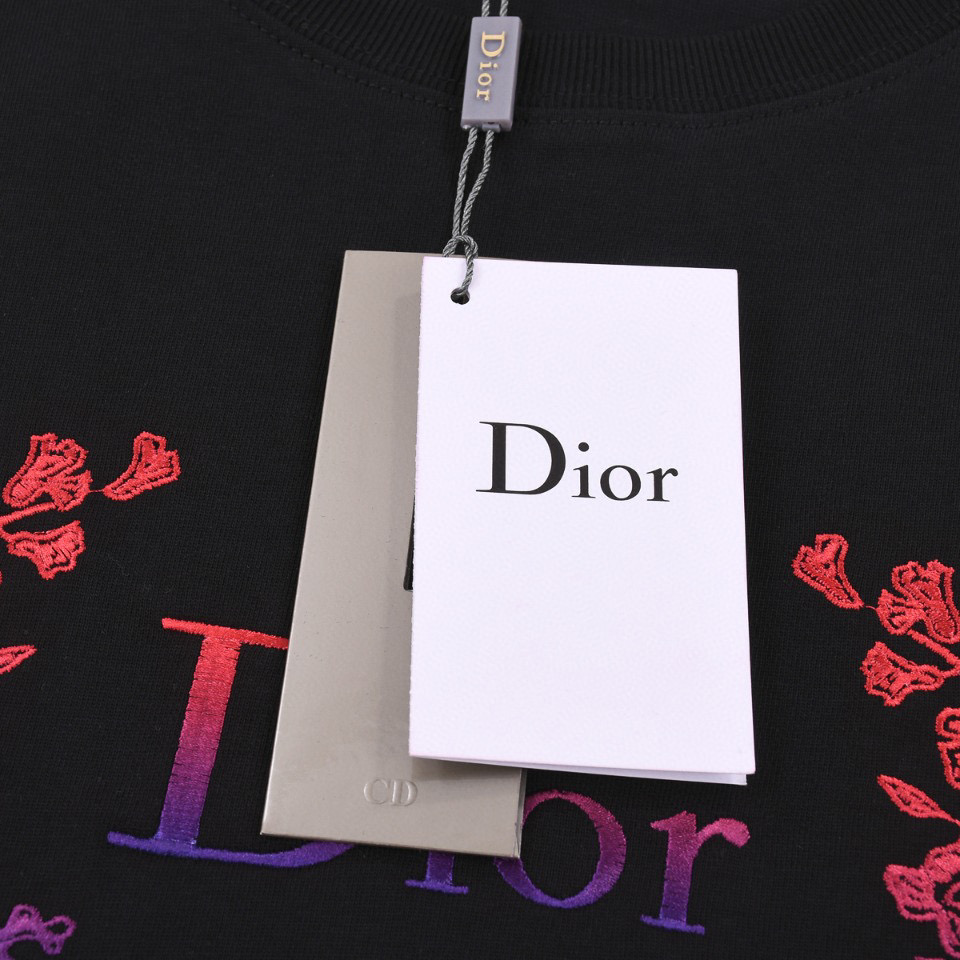 ÁO CHRISTIAN DIOR FLOWER T SHIRT BLACK
