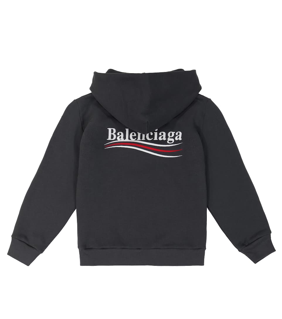 ÁO BALENCIAGA KIDS Logo cotton hoodie 9 -12 years