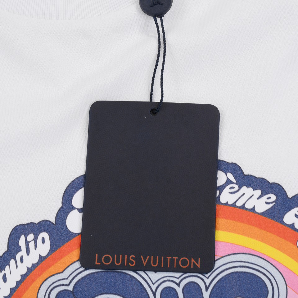 ÁO LOUIS VUITTON print cotton jersey T-shirt