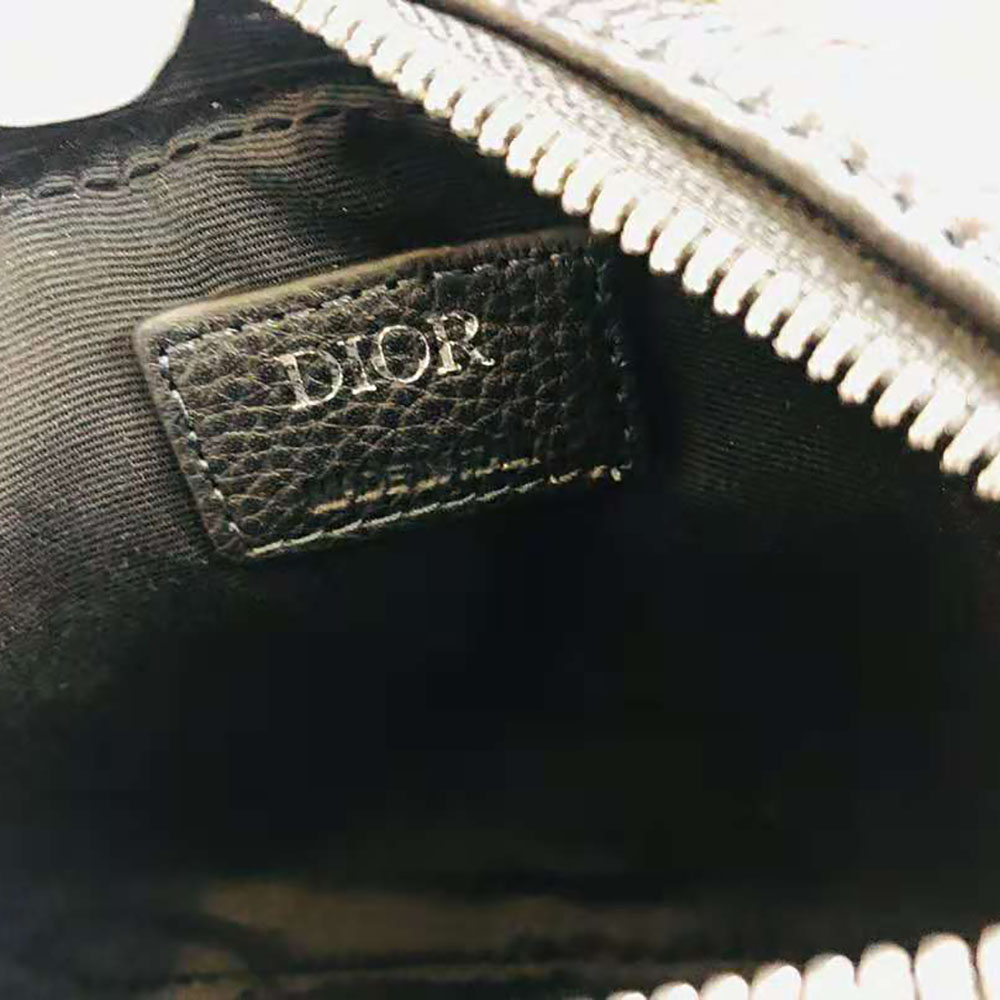 Pouch with Strap Black Dior Oblique Jacquard  DIOR