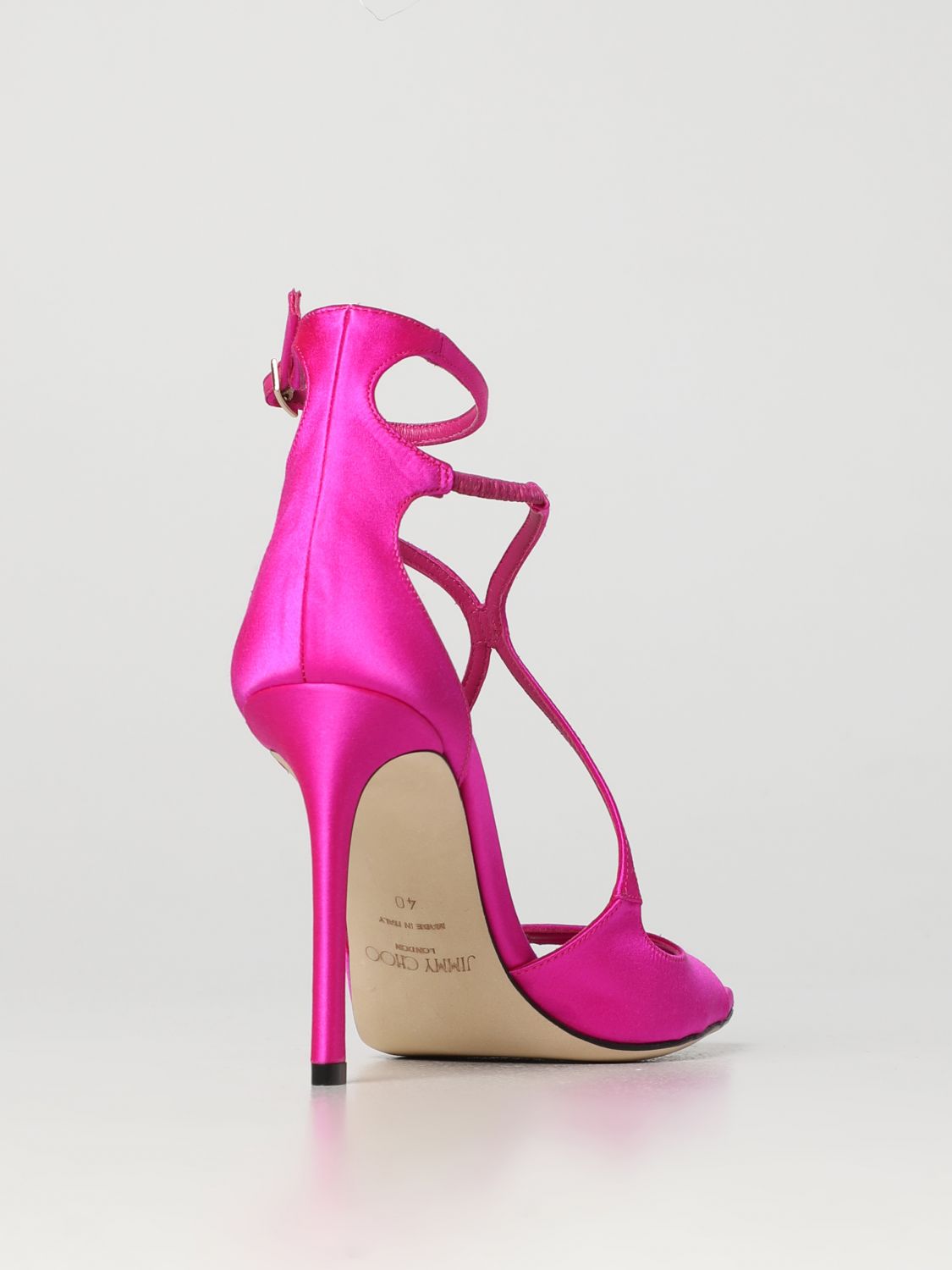 GIÀY JIMMY CHOO Fuchsia heeled sandals shoes