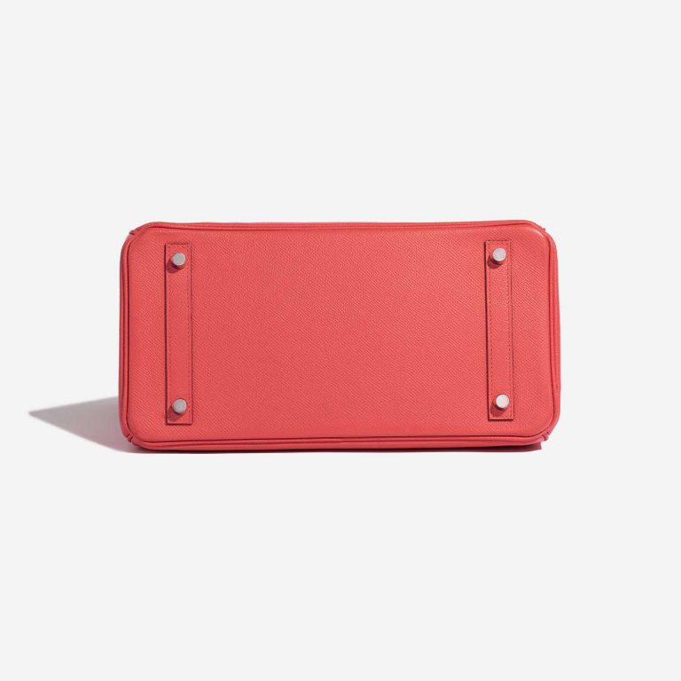 TÚI Hermès Birkin 30 Epsom Rouge Pivoine Silver Buckle khóa trắng