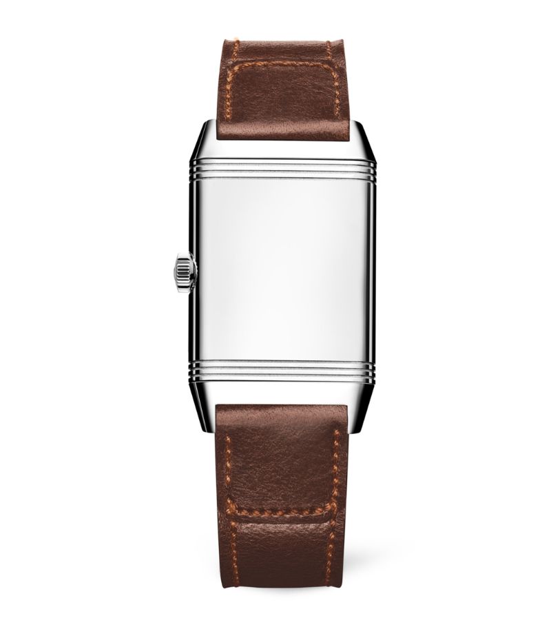 Đồng hồ Jaeger-LeCoultre Medium Stainless Steel Reverso Classic Monoface mặt số màu xám